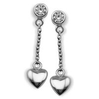 JWLS4U | Oorhangers Heart Silver 1